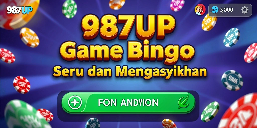 Tampilan menarik dari permainan Bingo di 987UP.