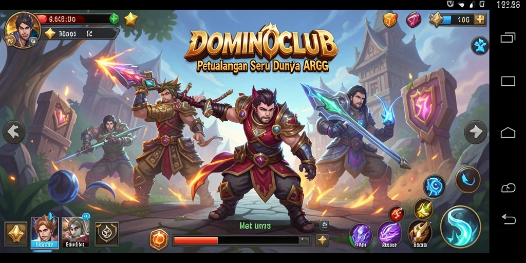 Tampilan gameplay seru dalam DOMINOCLUB ARPG.