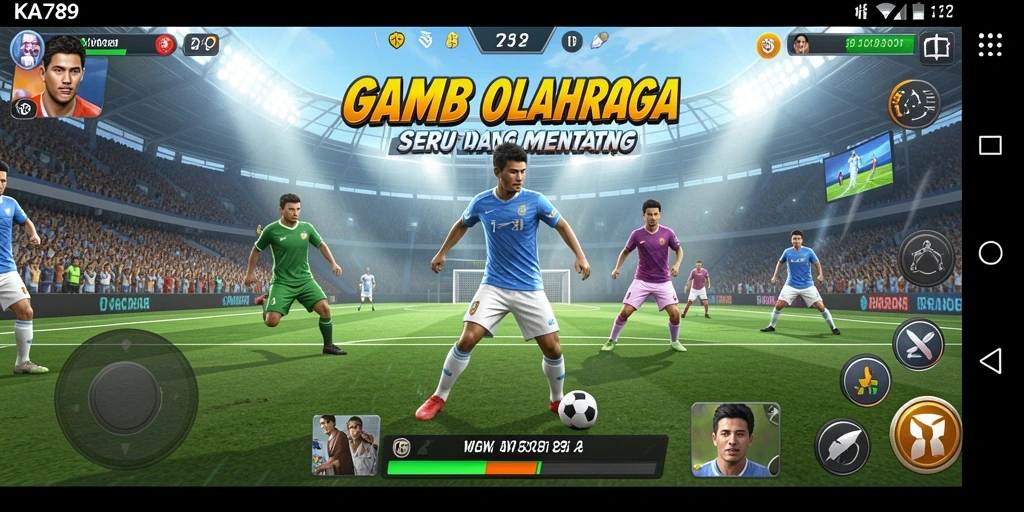 Tangkapan layar KA789 menampilkan aksi seru dalam game olahraga.