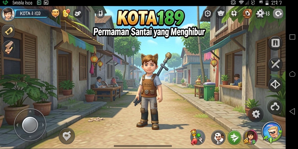 Screenshot tampilan gameplay menawan dari KOTA189 yang penuh warna.
