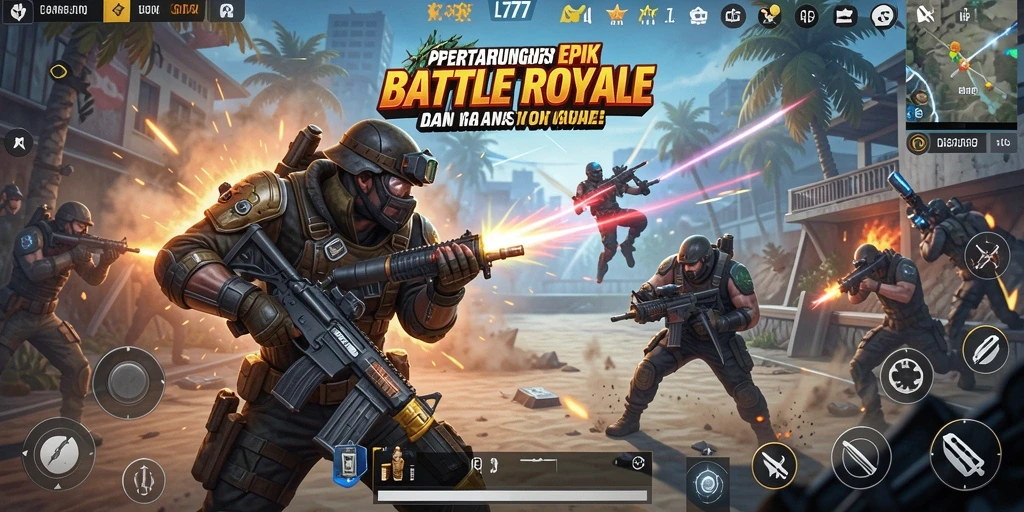Gameplay seru dalam L777, bertempur untuk menjadi yang terakhir bertahan.