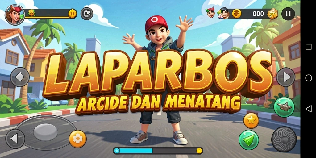 Tampilan gameplay seru dengan grafik menarik di LAPARBOS.