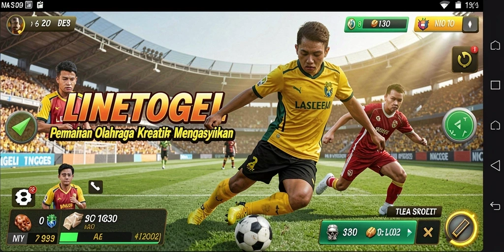 Tampilan gameplay yang menarik dan dinamis dari LINETOGEL