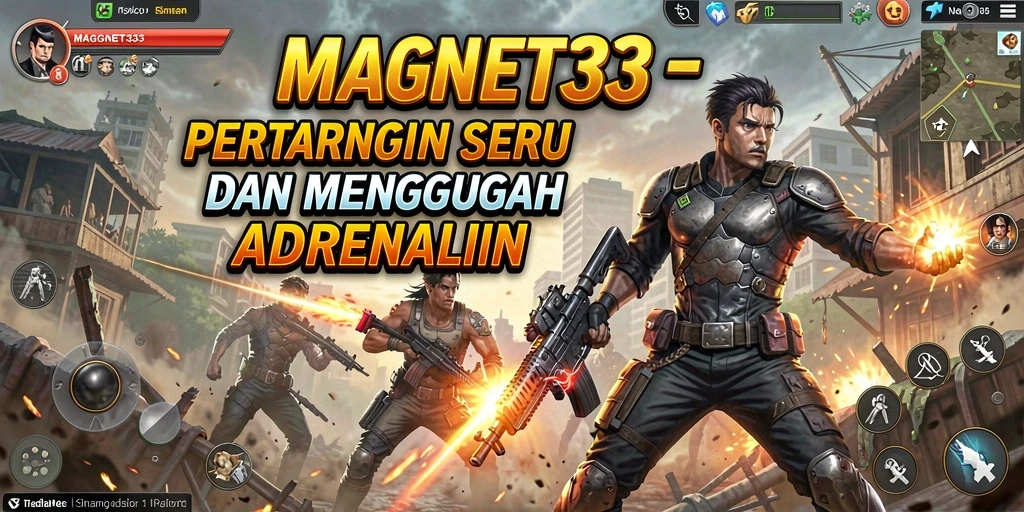 Tampilan gameplay seru dalam pertarungan di MAGNET33.