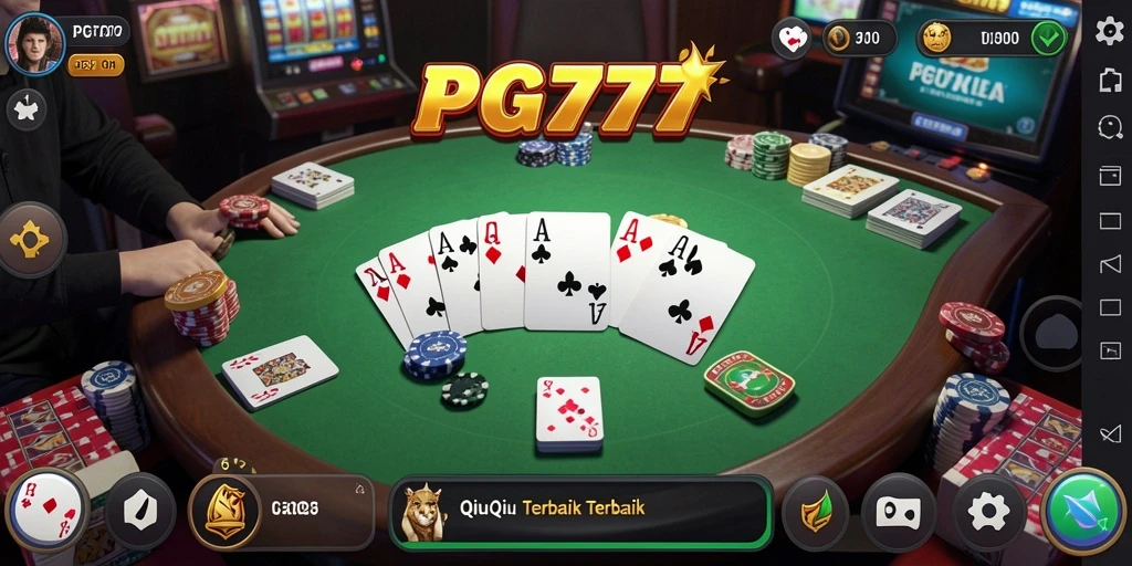 Screenshot menampilkan gameplay seru saat bermain QiuQiu di PG777.