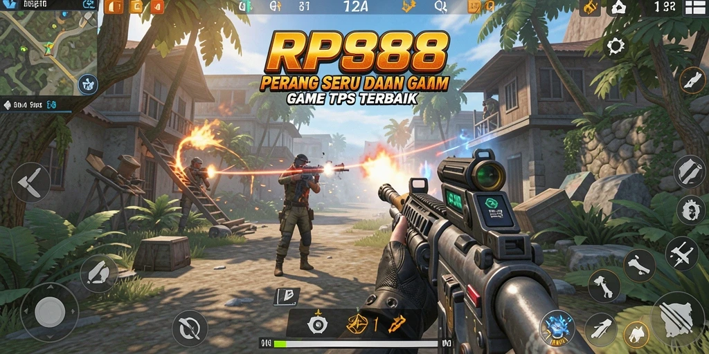 Gameplay mendebarkan di dalam pertempuran TPS di RP888.