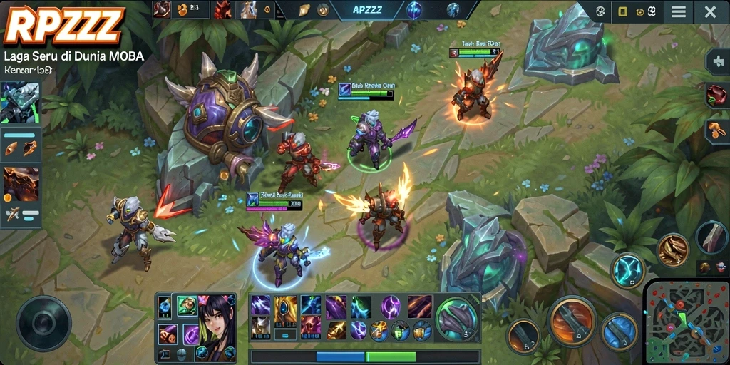 Menampilkan gameplay seru dan karakter unik di RPZZZ.