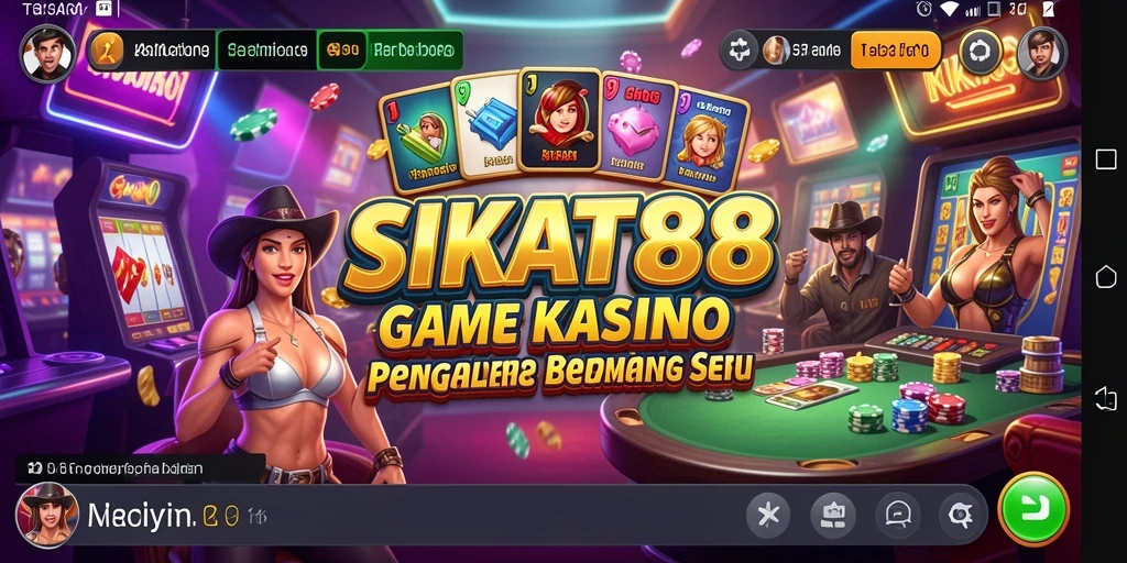 Screenshot SIKAT88 menunjukkan gameplay menarik dengan tema kasino.